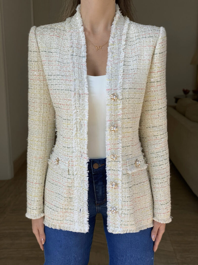 Alternative view of Blazer Tweed Maitê